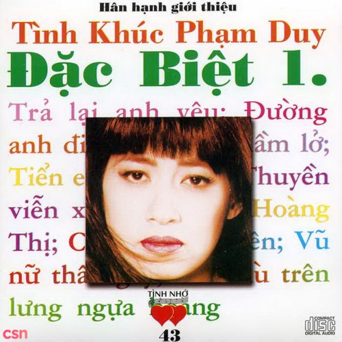 Tình Khúc Phạm Duy Đặc Biệt 1