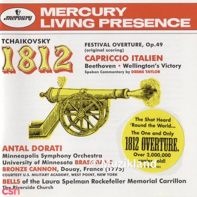 Tchaikovsky's '1812 Overture' & Beethoven's 'Wellington's Victory' (1958) [FLAC] {MERCURY}