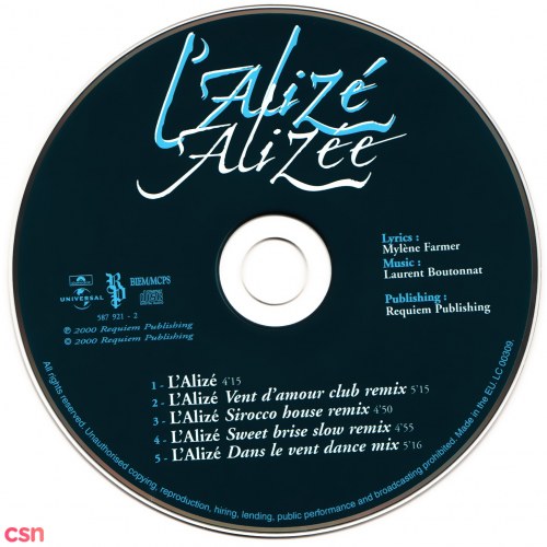 L'Alize (Remixes)