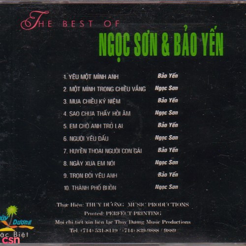 The Best Of Ngọc Sơn - Bảo Yến - Thuỳ Dương Đặc Biệt