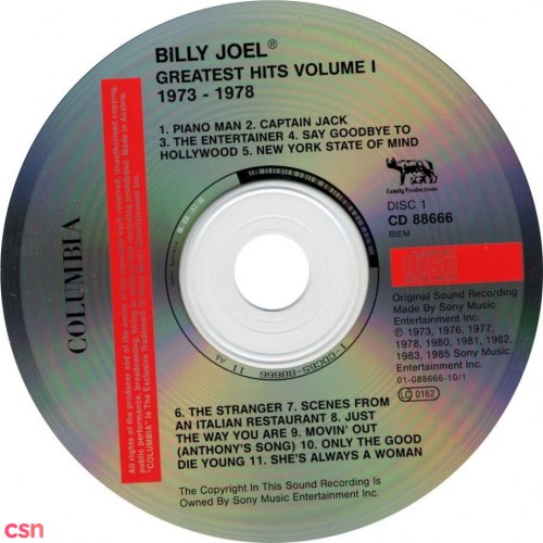Billy Joel - Greatest Hits Vol1 (1973-1977)