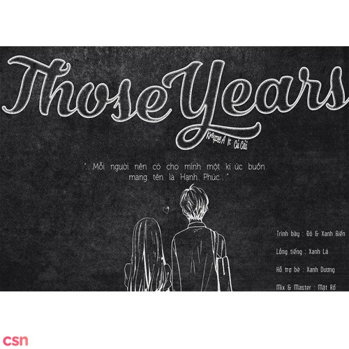 Those Years (Những Năm Tháng Ấy)