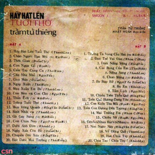 Hãy Hát Lên Tuổi Thơ 1/2 (Pre 75)