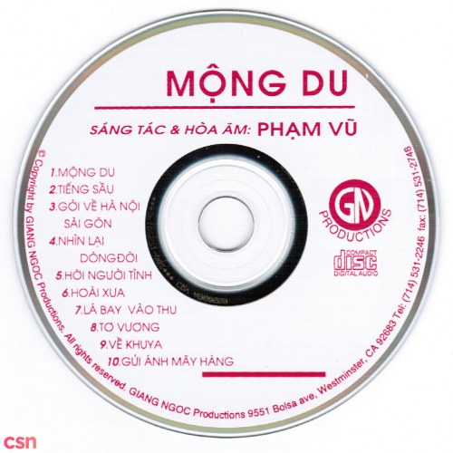 Mộng Du - Nhạc Phạm Vũ