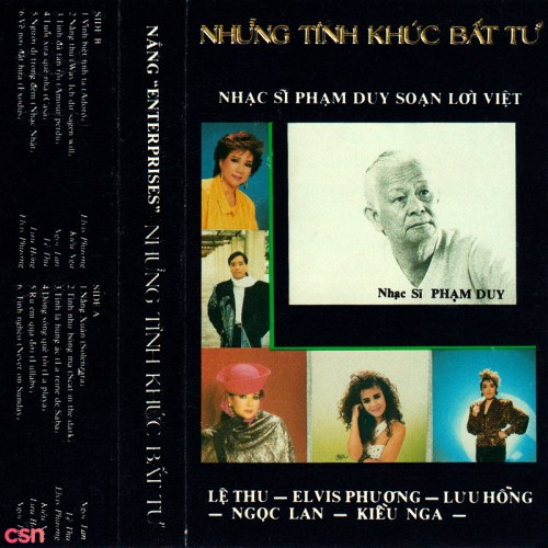 Những Tình Khúc Bất Tử 1: Nhạc Sĩ Phạm Duy Soạn Lời Việt (Tape)