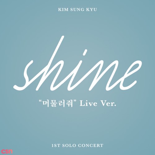 Kim Sung Kyu Shine Live (Single)