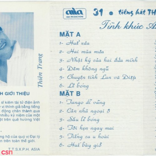 Tiếng Hát Thiên Trang - Tình Khúc Anh Bằng (Tape)